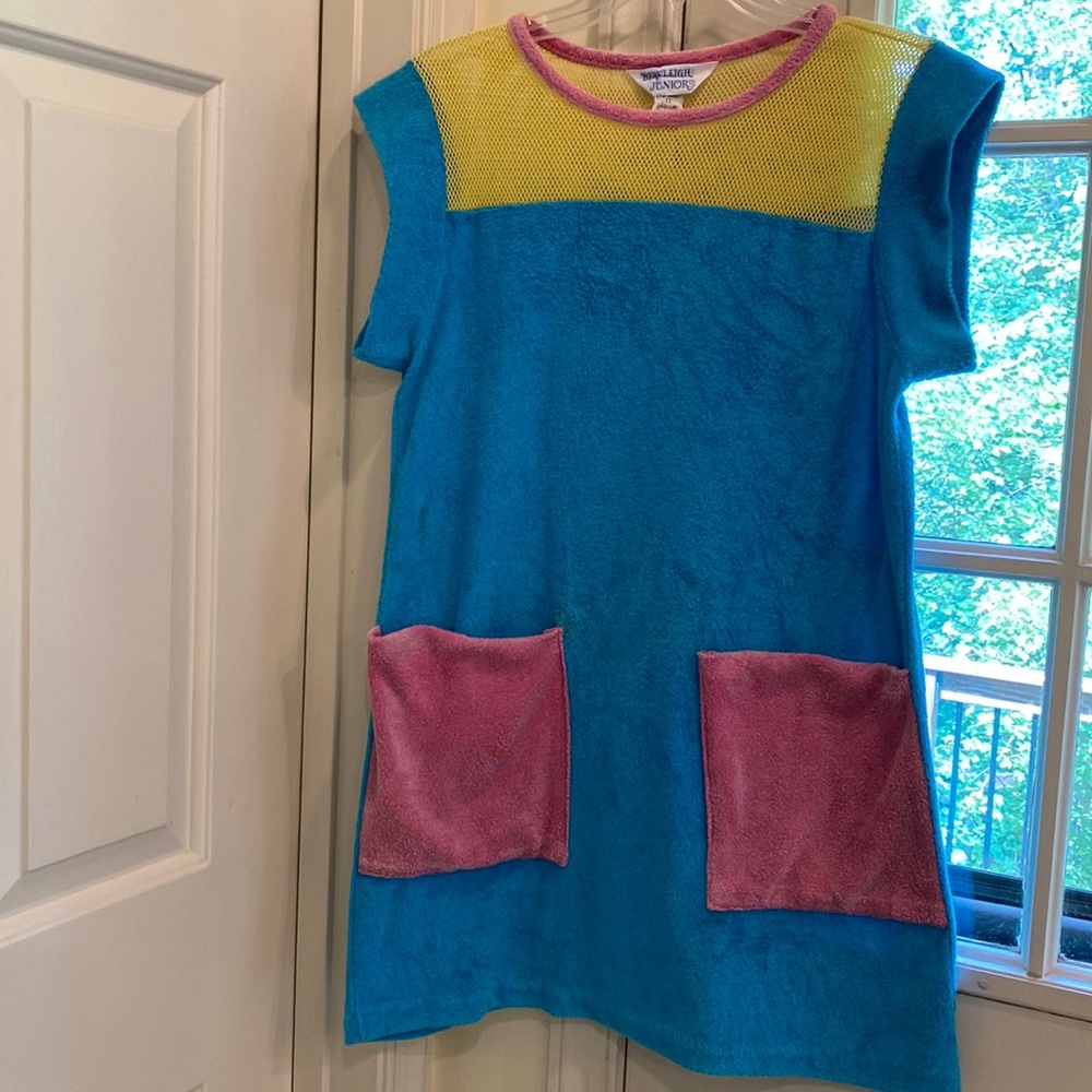 Vibrant Color Terry Cloth Swim Covering